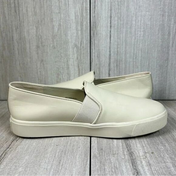 Vince Blair Cream Leather Slip On Sneaker Casual Shoe Women’s Size 5.5 EUR 35.5 - Picture 4 of 10